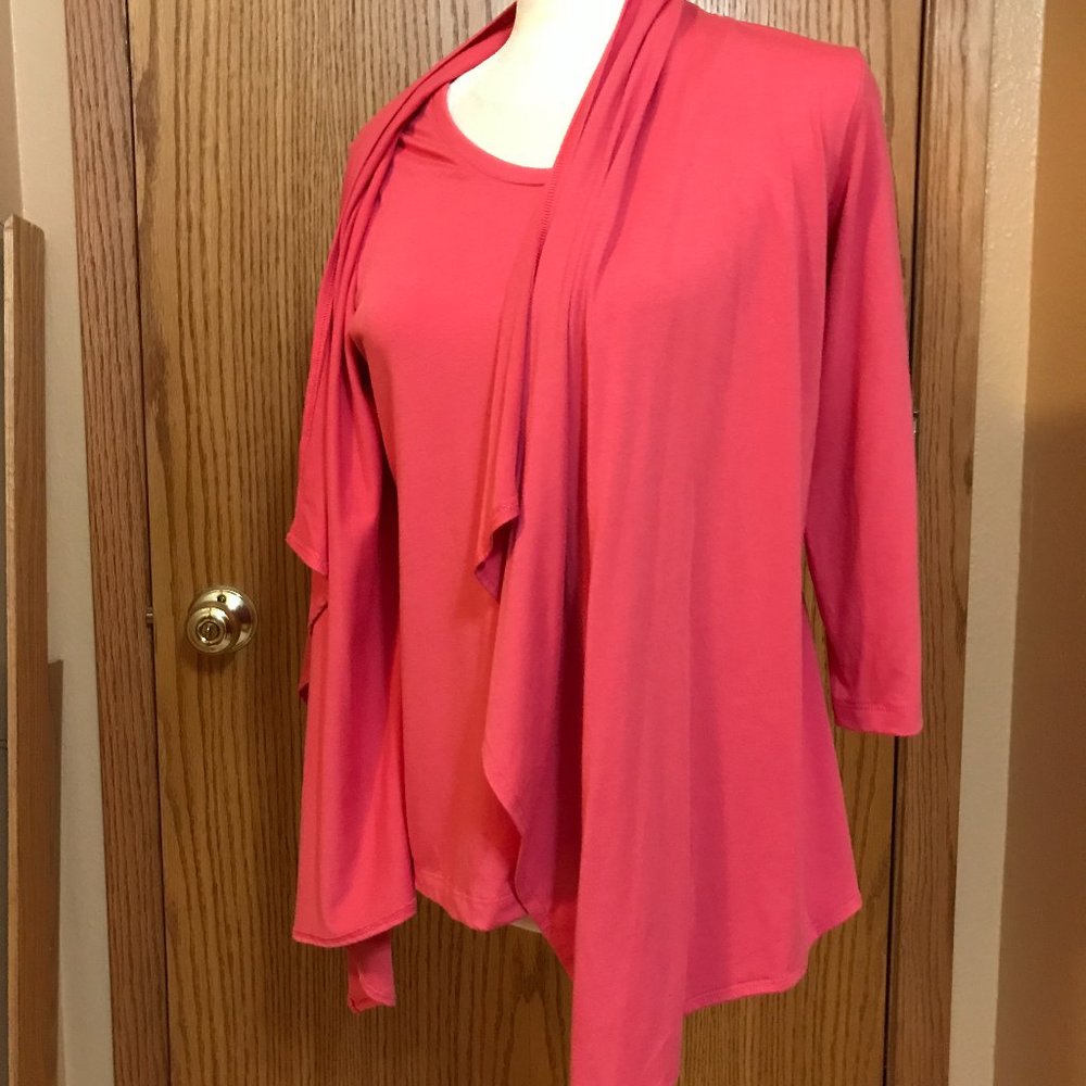 Ruby Rd Layered Look Cardigan Ps - image 3